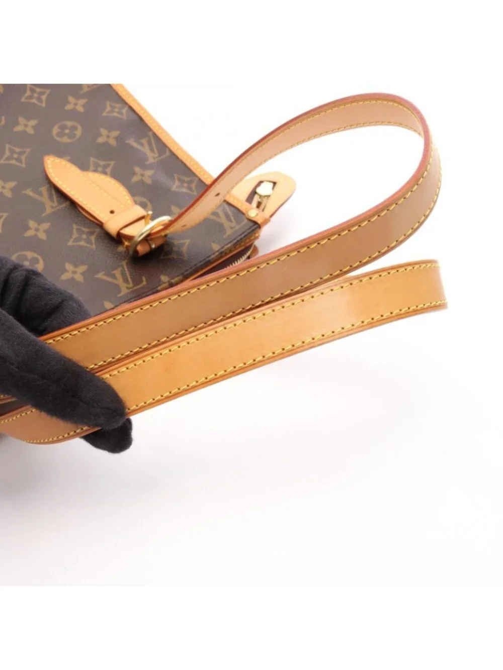 Louis Vuitton Tote Bag Popincourt Monogram Canvas Leather Povincourt